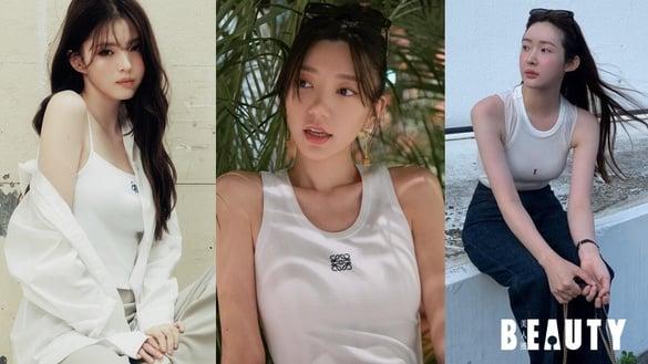 今年衣柜不能没有“LOGO白背心”！这10件一年四季都百搭，韩韶禧同款不用台币三百入手