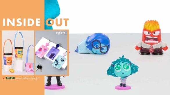 7-11“脑筋急转弯”周边登场!12位情绪角色盲盒开抽,伸缩票卡、饮料袋、收纳盒超欠收