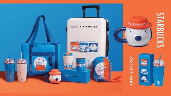 史努比粉丝冲星巴克！星巴克联名“史努比系列”来了，史努比大头杯、史努比行李箱必收