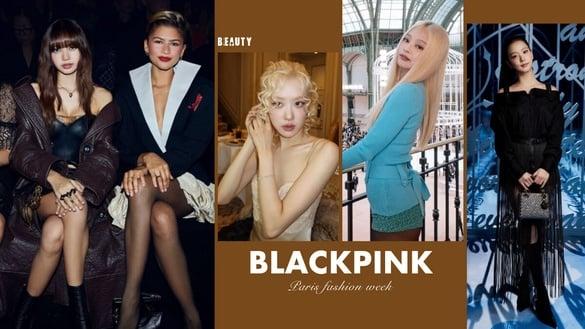 2025巴黎春夏时装周BLACKPINK造型一次看！Jennie化身金发芭比、Lisa和Zendaya同框太美