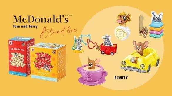 麦当劳推盲盒免费送！日本麦当劳“汤姆猫与杰利鼠盲盒”登场，全6款粉丝必收藏
