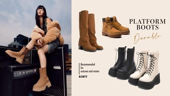 小只女秋冬“耐走美腿厚底靴”推荐：无印良品、GU暴走万步不累，Hanni同款UGG必抢