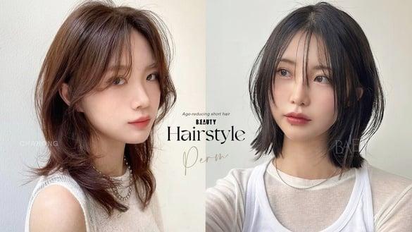 减龄短发、中短发推荐！外翘烫、水波纹慵懒随性又显嫩，这款细软塌、自然卷也推荐