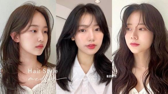 2024秋冬“中长发烫发”浏海推荐！爱心浏海、S型浏海修饰高颧骨、面宽，减龄又显瘦