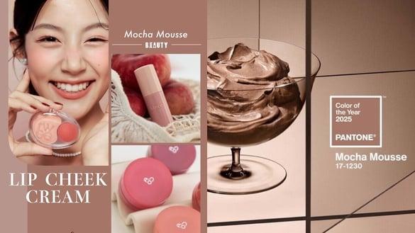 2025 Pantone“摩卡慕斯”唇颊霜推荐:Solone、AOU腮红膏不挑色,这款奶油慕斯色太美