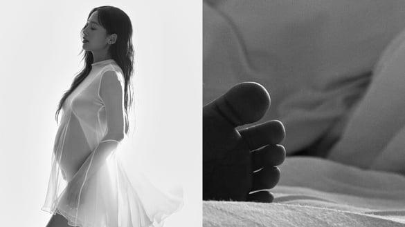 鬼鬼惊喜宣布怀孕！突PO孕肚照证实当妈，晒宝宝脚丫喜曝性别