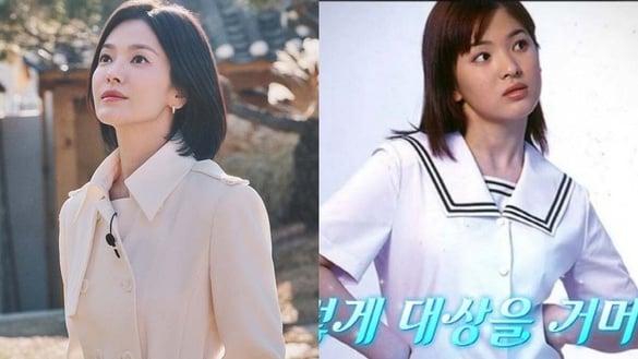 宋慧乔国中超美旧照曝光！因参加“校服选拔大赛”进入演艺圈，自曝素颜就获比赛冠军！