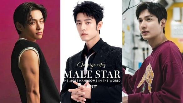 外网票选“全球最帅”男星TOP10!王一博第10,《问问星星吧》李敏镐第6,冠军真的帅!