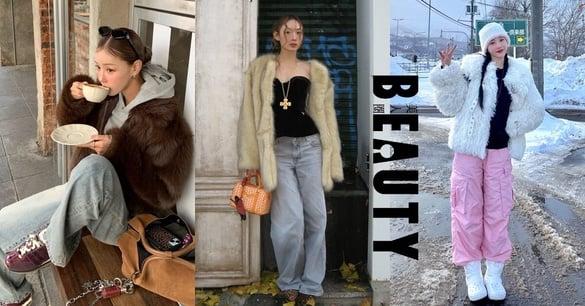 韩妞人手一件的“毛毛外套”该怎么搭？5大穿搭示范一次看