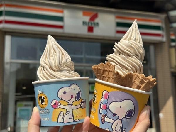 7-11优惠！7-11联名史努比推出芝麻霜淇淋再享半价优惠