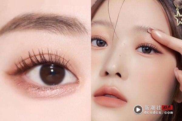 日常感眼影画法，两色突出轮廓
