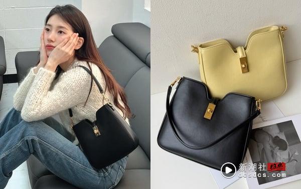 秀智同款精品包：CELINE CAMILLE 16 SOFT光滑牛皮革小号手袋（NT$99,000)
