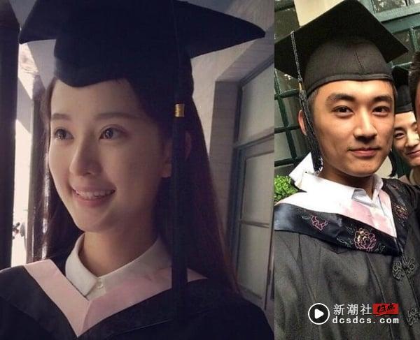 刘学义和乔欣大学时期毕业照，青春洋溢