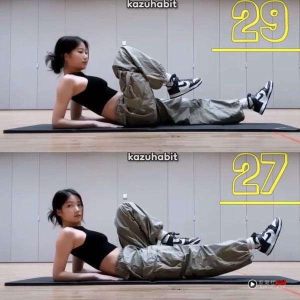 女团级虐腹运动！中村一叶亲自公开&amp;amp;amp;教学
