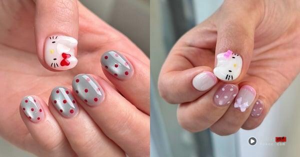 IG 爆红 “Hello Kitty 美甲范本”整理：立体猫耳朵超可爱、晒黑Kitty指定率最高！ 最新 图12张