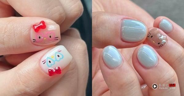 IG 爆红 “Hello Kitty 美甲范本”整理：立体猫耳朵超可爱、晒黑Kitty指定率最高！ 最新 图6张