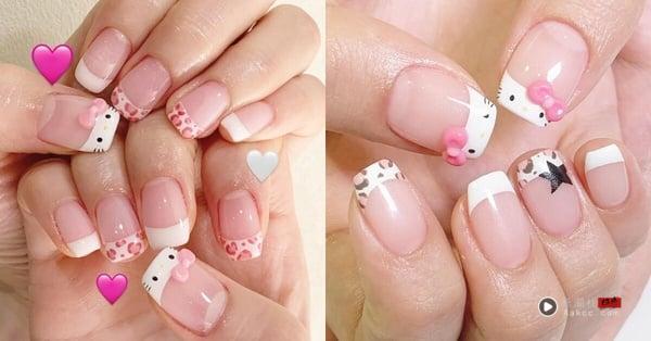 IG 爆红 “Hello Kitty 美甲范本”整理：立体猫耳朵超可爱、晒黑Kitty指定率最高！ 最新 图16张