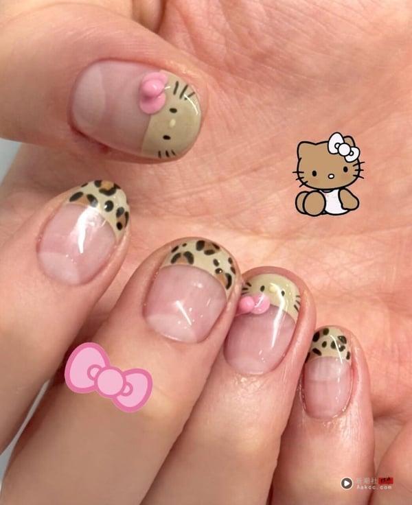 IG 爆红 “Hello Kitty 美甲范本”整理：立体猫耳朵超可爱、晒黑Kitty指定率最高！ 最新 图15张