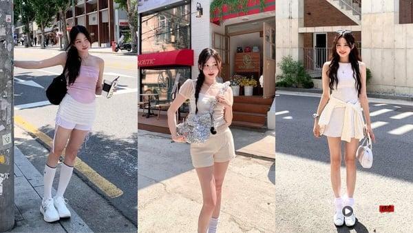 韩国穿搭博主“夏天穿搭”范本！运动混搭、层次感叠穿一次看，清爽百搭又显瘦！ 时尚 图4张