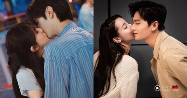 电视剧《偷偷藏不住》与《你是我的荣耀》剧照，情侣间的甜蜜撒糖互动，代表热恋期必备的土味情话。