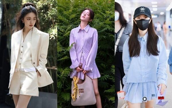 《度华年》赵今麦穿搭技巧：同色系穿搭干净显气质