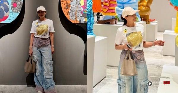 BLACKPINK Lisa妈妈比女儿还懂晒！私下精品行头超狂，拎500万爱马仕、还是Labubu藏家 时尚 图3张