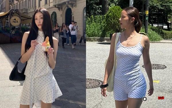2025韩国博主夏天穿搭新趋势，“复古波点风”正夯！怎么穿？5大穿搭灵感先笔记 时尚 图7张