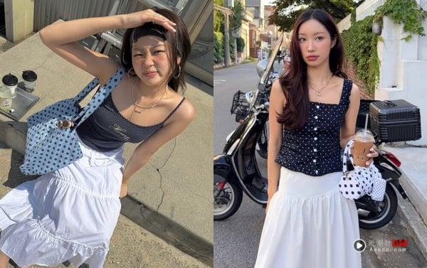 2025韩国博主夏天穿搭新趋势，“复古波点风”正夯！怎么穿？5大穿搭灵感先笔记 时尚 图14张