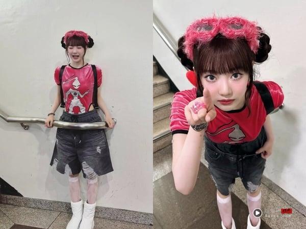 “Jorts短裤”怎么搭？韩星示范5套穿搭思路，选对比例最重要！ 时尚 图9张