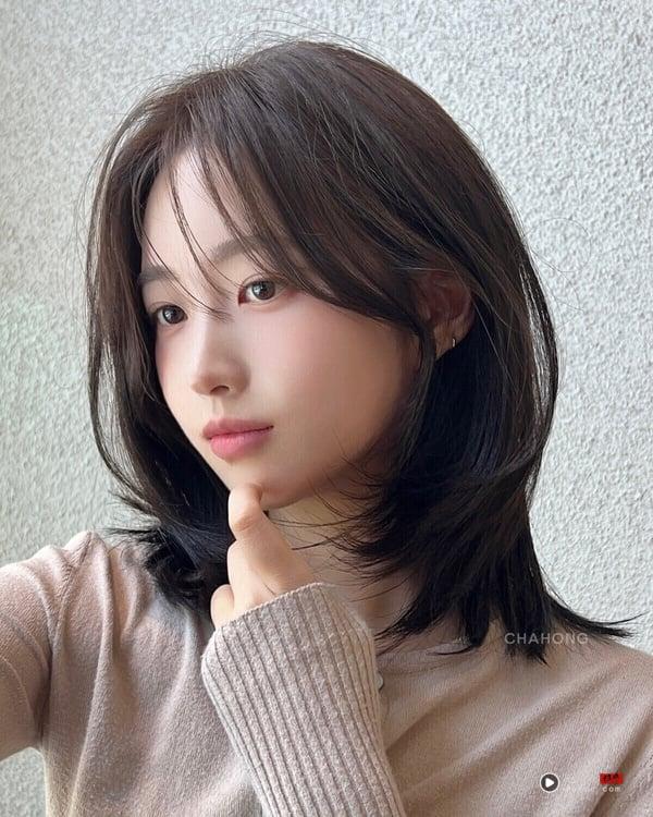 锁骨发范本25款：层次内弯、直发适合脸型解析，不烫也好看！ 最新 图4张