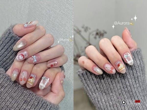 2025“生日美甲”范本一次看：从手绘蛋糕到INS油画风，让指尖成为生日亮点！