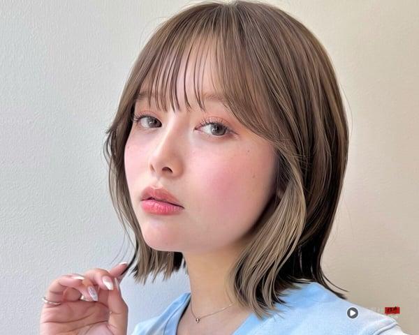 2025“耳圈染”配色+造型范本15款：显气色玫瑰粉、混血感烟熏奶茶必染 最新 图1张