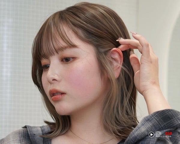 2025“耳圈染”配色+造型范本15款：显气色玫瑰粉、混血感烟熏奶茶必染 最新 图4张