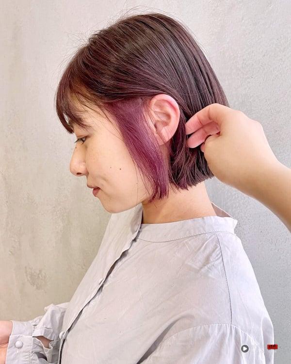 2025“耳圈染”配色+造型范本15款：显气色玫瑰粉、混血感烟熏奶茶必染 最新 图15张