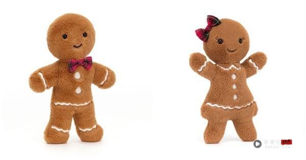 Jellycat又悄悄上架一波2025圣诞限定新品：姜饼屋、花生小麋鹿等10+款都是抢手货！ 时尚 图1张