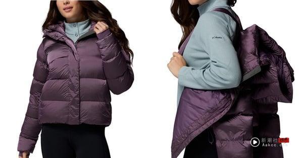 机能系羽绒外套推荐4：ColumbiaAmaze Puff™防泼羽绒连帽外套