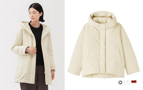 平价羽绒外套推荐6：无印良品MUJI拨水加工羽绒外套