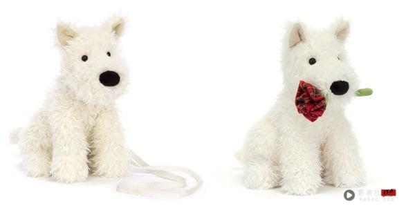 Jellycat的Munro苏格兰㹴犬玩偶，拥有柔软拟真的毛发，深受爱狗人士喜爱