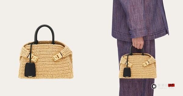 2026草编包推荐：Ferragamo Hug迷你手提包，价格店洽