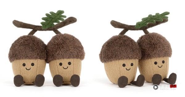 Jellycat 新品推荐：橡果兄弟 Amuseables Ort &amp; Tum Acorns