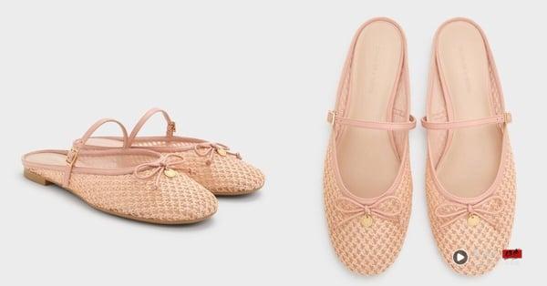 2026懒人穆勒鞋推荐：CHARLES &amp;amp; KEITH 蝴蝶结草编穆勒鞋，NT$1,790