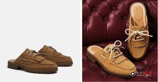 2026懒人穆勒鞋推荐：Timberland Mix Tape特别款皮革休闲穆勒鞋，NT$5,500