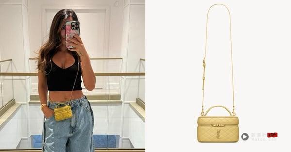 梅西老婆精品包收藏：Saint LaurentGABY VANITY 小羊皮化妆袋