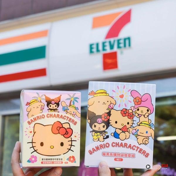 抽买一送一！7-11“CITYCAFE吊饰娃娃惊喜杯”活动开跑，再推三丽鸥晒黑系列盲盒新品