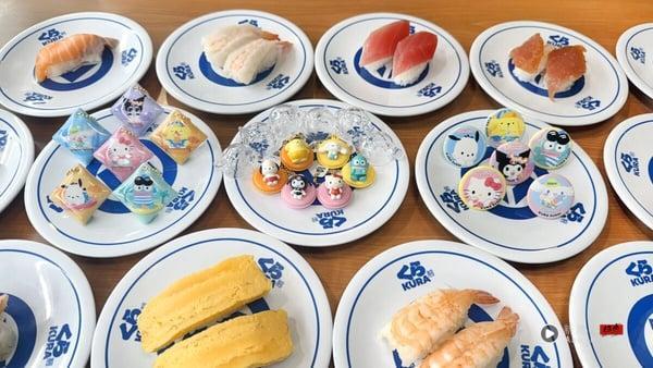 藏寿司 三丽鸥泳圈公仔扭蛋开扭！特色餐点登场，手机支架满额送、再抽造型陶瓷盘