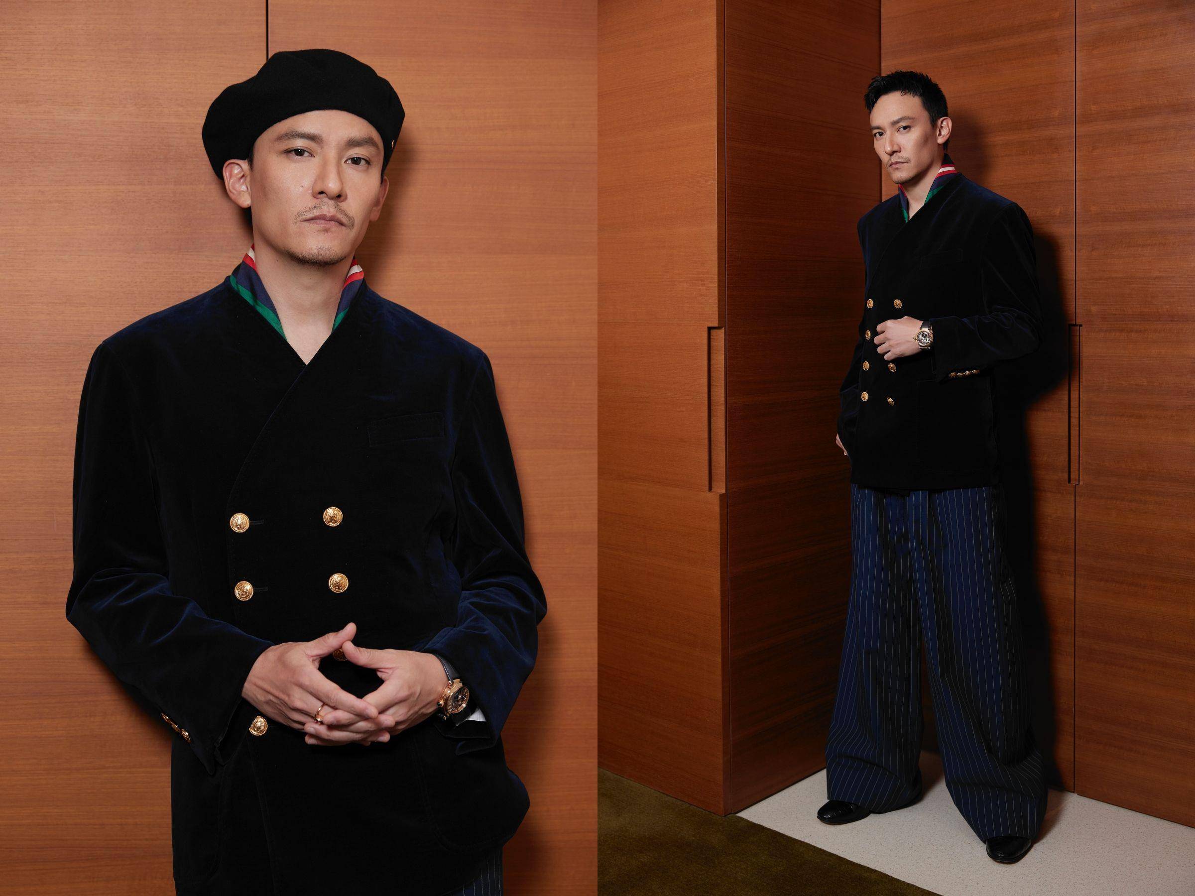 金马时尚／张震脱下帽子后氛围瞬间变了！周兴哲换绅士黑装当情歌王子 时尚穿搭 图1张