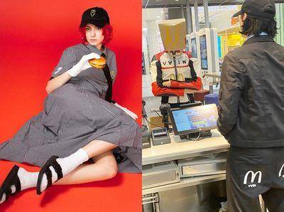 麦当劳制服变潮了！最新联名酷黑工作服、M字腰带　网喊：好想去打工
