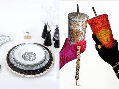 FENDI O’Lock餐盘“首个家饰系列”美翻！Versace 还有水晶随行杯