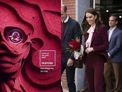 凯特王妃抢先穿上2023代表色“Viva Magenta”！不愧走在时尚尖端