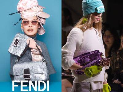 包・开箱／FENDI Baguette25岁特别款！亮片、彩珠、镜面刺绣超值得收藏
